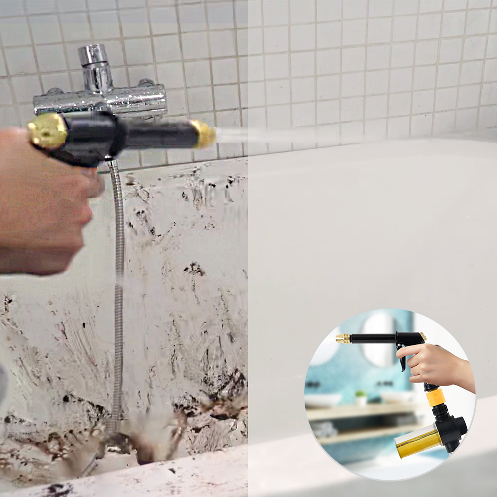 나산 레이저 워터건-거품세척 기능/ 고압 물분사 세차 스프레이건 화장실 욕실 청소